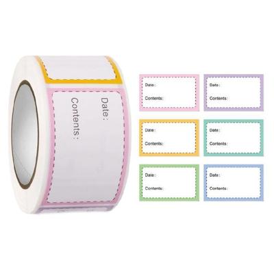 250Pcs Freezer Label Sticker 50x30mm Adhesive Food Date Labels Food Safety Storage Sticker for Glass Jar Container