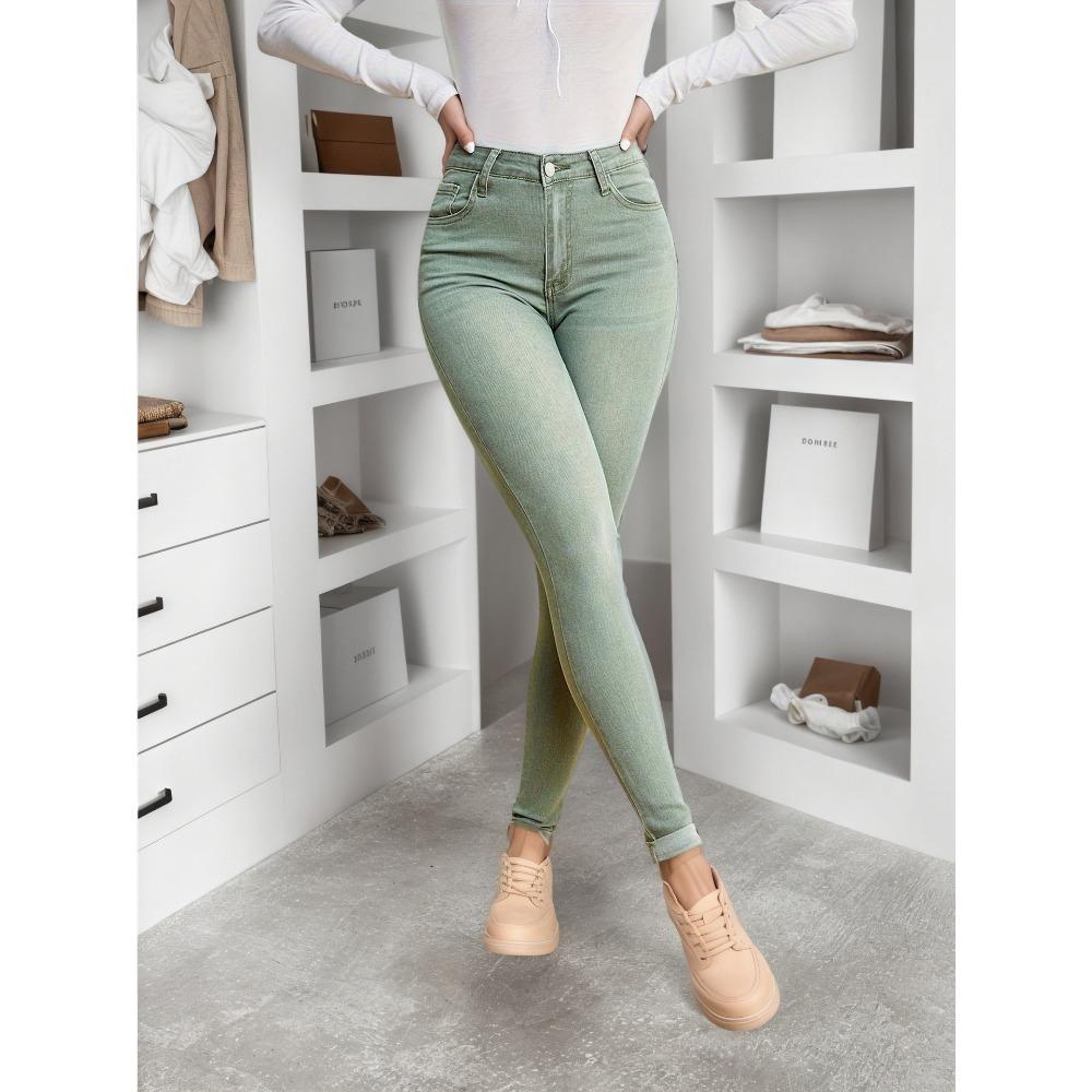 Stretch women’s jeans: slim-fit, skinny, mid-rise, slimming and versatile XS
