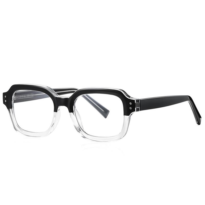 Square  Retro British Style Optical Frame European Fashion Eyeglass Frame 0 -1.0 -1.5 -2.0 -2.5 To -6.0