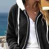 Sherpa Jacket for Women Winter Fuzzy Zip Up Fleece Sweatshirt Casual Warm Drawstring Hooded