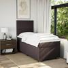 VidaXL Slatted Bed Base with Mattress Dark Brown 90x200 Cm 3290367