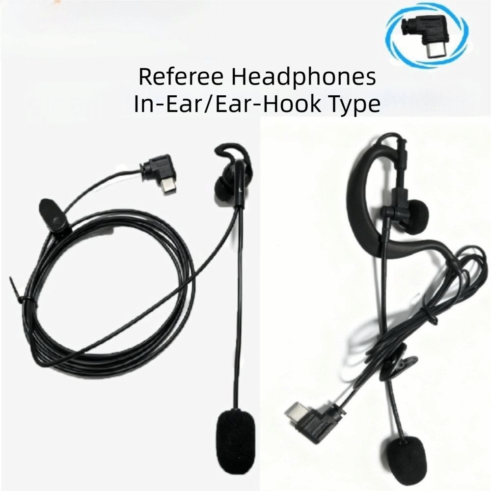 Noise Reduction Referee Headset In-ear Bluetooth Intercom Earphone Helmet Headset  Motorcycle