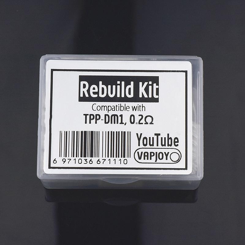 Kit de reconstrucción de bricolaje Tpp DM1 0,2 ohmios malla bobina resistencia alambre calefactor con herramientas