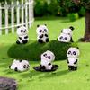 Luminous Panda Miniature Figurine for Micro Landscape Gardening Decor