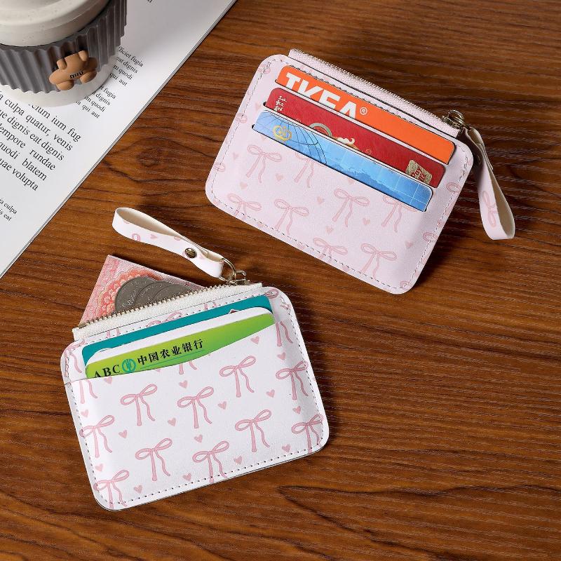 Stylish Bow Coin Purse, Credit Card Holder, Large Capacity Small Card Holder, Slim Coin Purse, Suitable For Women And Girls