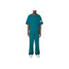adidas Originals Retro Sport Side Stripe Logo Embroidered Elastic Mid-Waist Straight Leg Knitted Sweatpants Men Bottoms Turquoise IZ2473