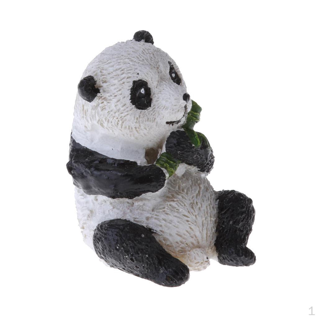 Miniature Panda Ornament Micro Landscape Fairy Garden Pot Terrarium Bonsai dollhouse Mini