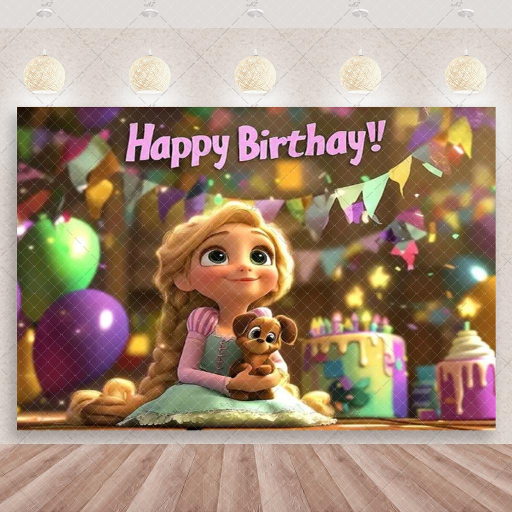 BEPAN Fundal Tematic Magic Rapunzel Personalizabil Decorațiuni și Accesorii Petrecere de Ziua de Naștere Fetiță Fundal Baby Shower Poster Cameră
