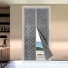 Magnetic Thermal Insulated Door Curtain – 37.4"x82.7" Self-Sealing Energy Saving Curtain for Home, Blocks Draft, Dust & Insects