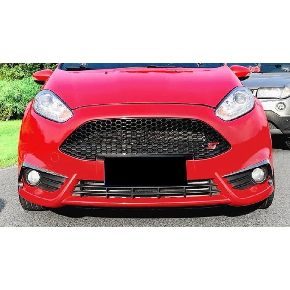 For Ford Fiesta MK6/7 ST 2012-2017 Front Bumper Splitter Spoiler Lip Wind Knife Diffuser Guard Protector Cover BodyKit Exterior