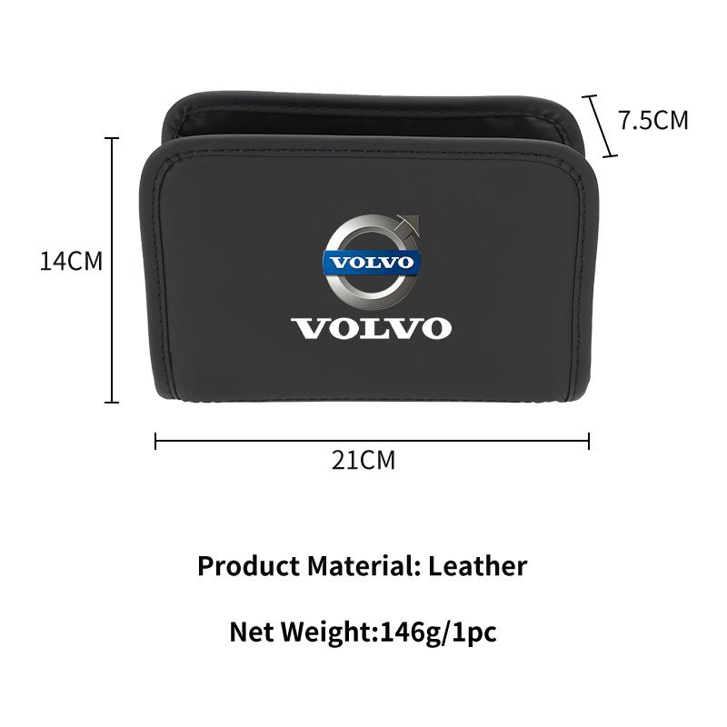 Car Door Storage Box Phone Pocket Hanging Organizer For Volvo V40 XC70 V70 V60 V50 S80 S40 AWD V90 S90 XC60 C30 T6 S60 C70 XC40