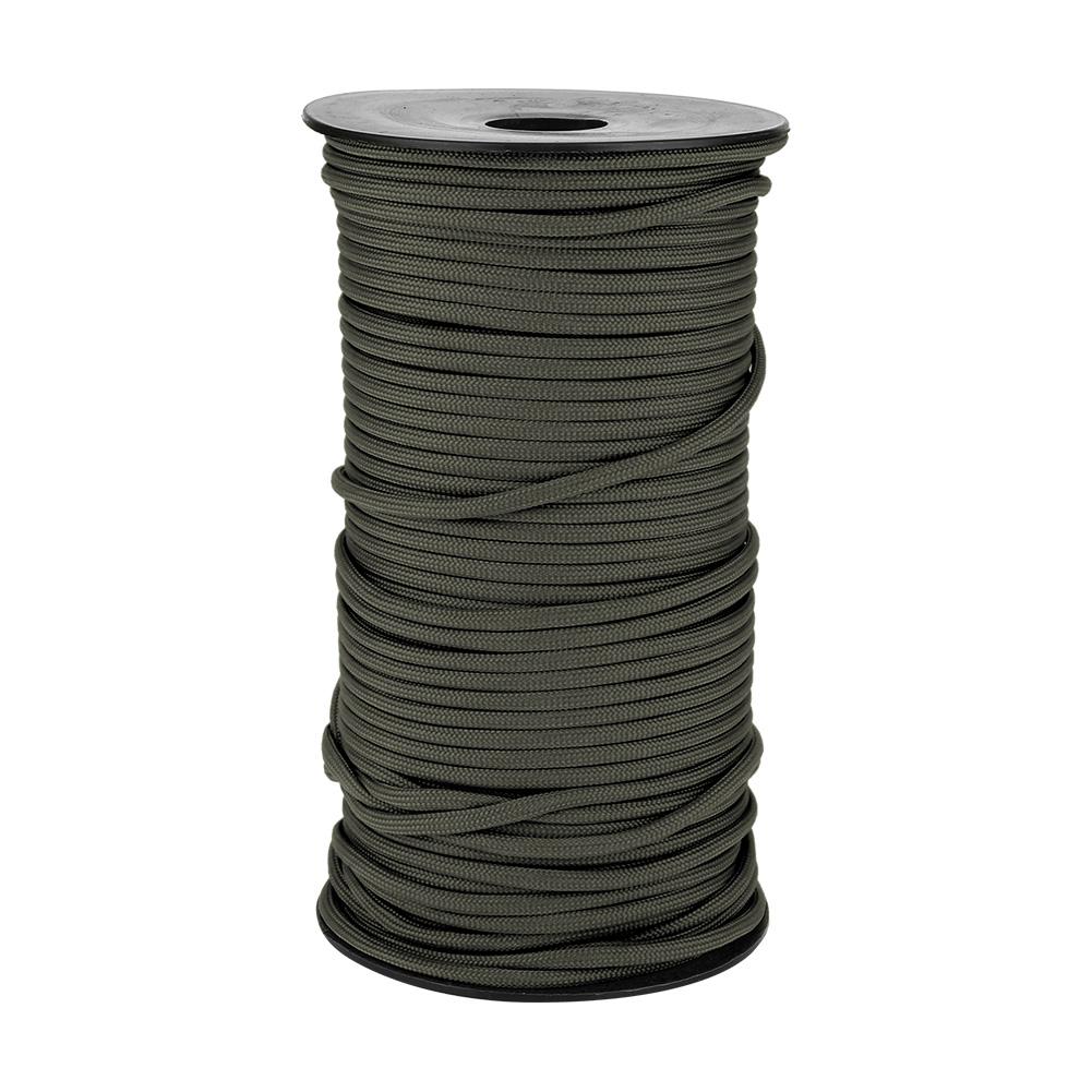 100m 9 Strands 4mm Heavy Duty Parachute Cord Lanyard String Cloth Line Camp Rope (Black)