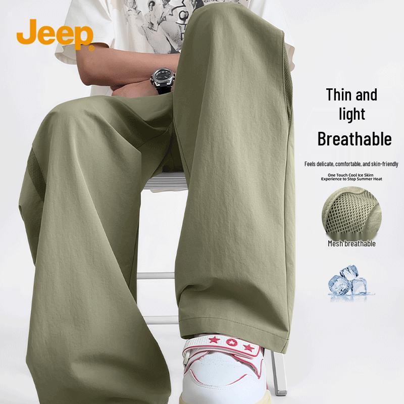 JEEP Men s Lightweight Quick-Dry Straight-Leg Athletic Pants XL