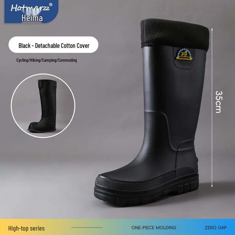 Hotmarzz Black Mazu Men s High-Top Waterproof Outdoor Wader Boots Size 40