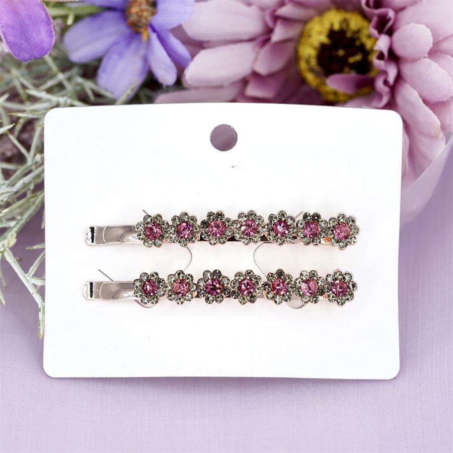 New Shiny Rhinestone Metal Hair Clips For Women Fashion Gold Silver Color Hairpins Girls Hair Accessories Hairgrips Jewelry