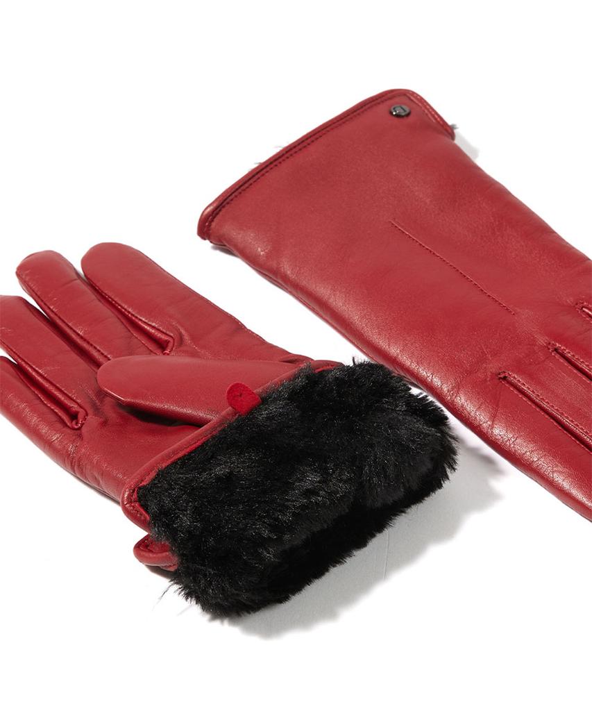 DENTS Maria Touchscreen Women'S Leather Gloves - Berry
