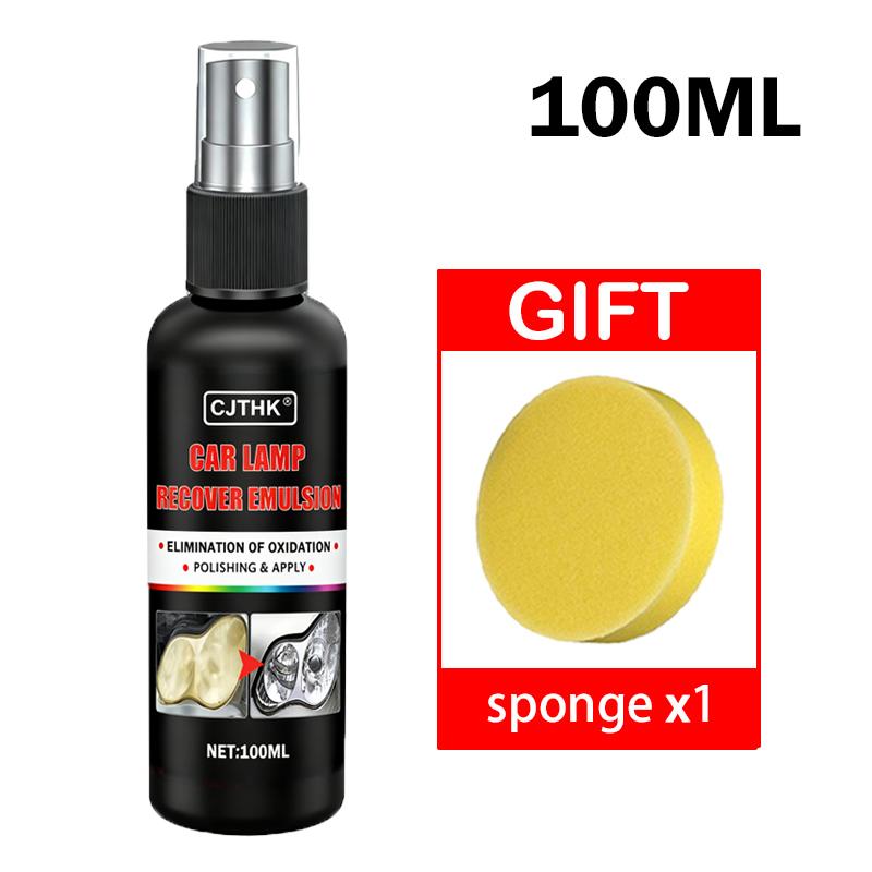 Car Headlight Restoration Polishing Kits Headlamp Scratch Remover Repair Cleaning Paste Remove Oxidation Headlight Polish Liquid