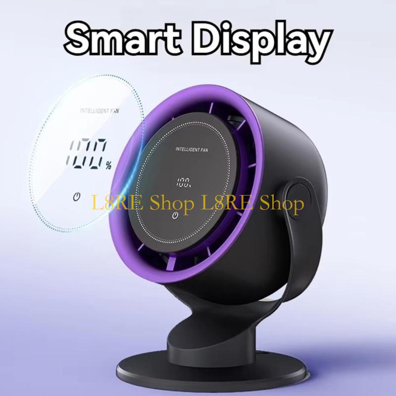 L8RE Practical Small Desktop Fan Comfortable Wall Hanging Fan Office Fan 4000mAh