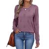 Women Fashion Pullover Sweater R-Neck Long Sleeve Shirts Blouse Knit Casual Cozy Clouds Top