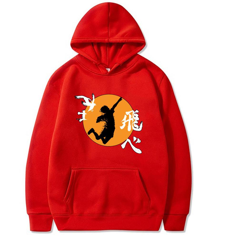 Haikyuu Anime Graphic Harajuku Hoodie Men's and Women's Harajuku Pullover Street Wear Unisex Autumn Winter Plushed