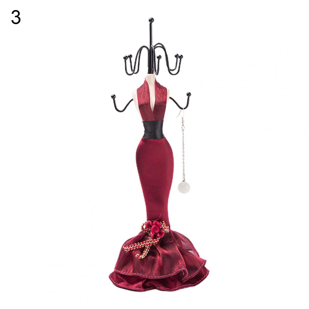 Portagioie Manichino Vestito Buono Supporto Statuetta Dama Espositore per Gioielli in Resina