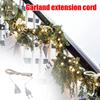 Christmas Tree Extension Cord 10 Ft Invisible 2 Prong Power Cable 220V Electric Cord Extender Light Fixtures Cords Wire