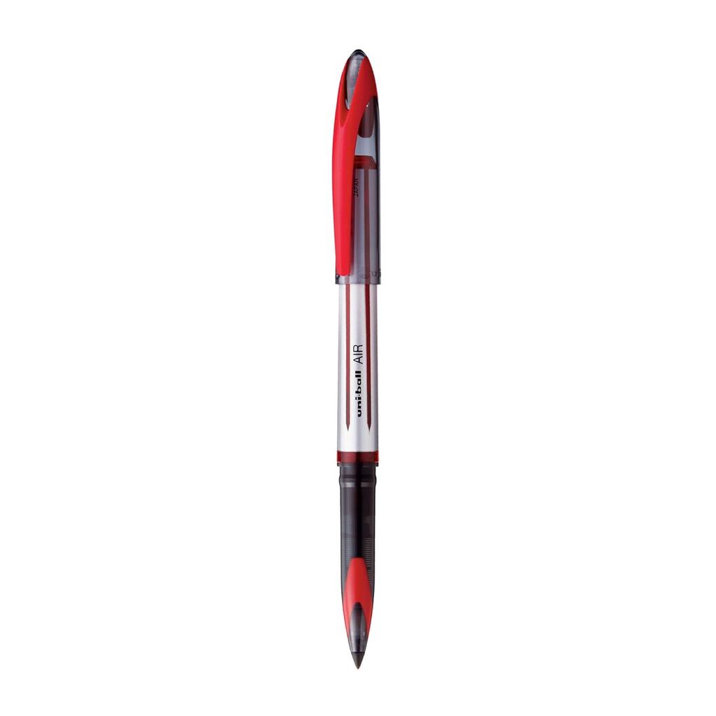 UNI-BALL Air UBA188L 0.7mm Red Ink Roller Ball Pen Pack of 1 x 3pens for Office, Home & School Writing