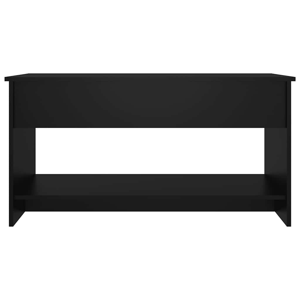 Coffee Table Black 102x50x52.5 Cm Particleboard
