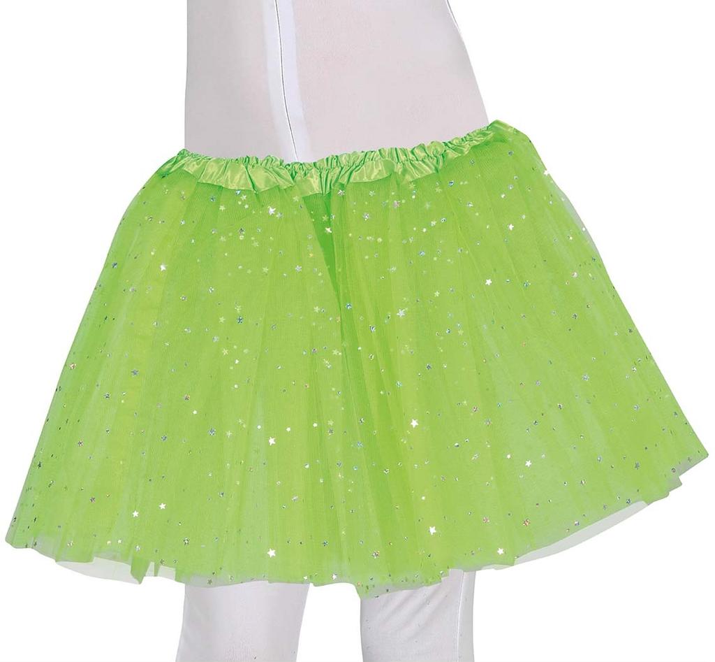 Grüner Stern Tüllrock Abschlussball Kostüm 30cm
