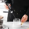 Electric Milk Frother Rechargeable Egg Beater 3 Speeds Wireless Egg Whisk Handheld Foam Maker for Latte Cappuccino