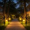 JYL TS/092,Iron Fairy Carrying Lantern Ground Stake Light for Garden Lawn Path Elf Solar Decor Lamp