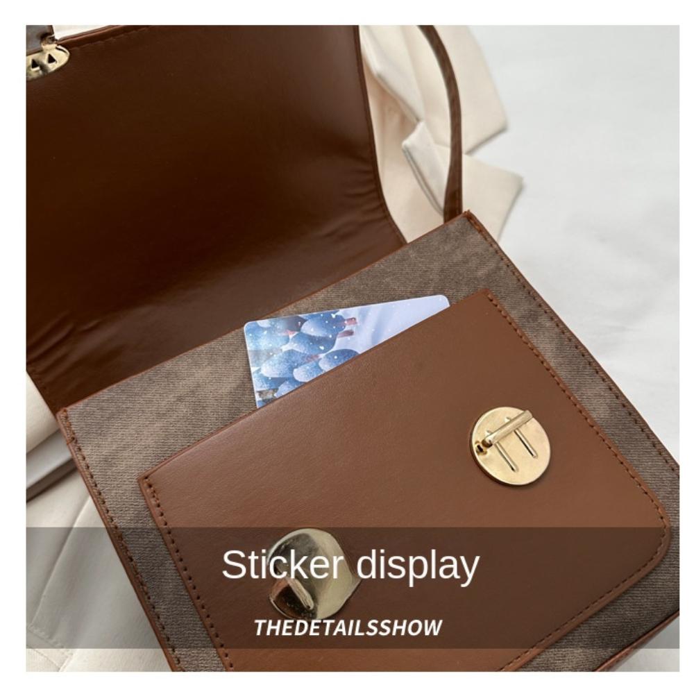 Preppy Style School Bag Double Usage Commuting Bag Large Capacity Crossbody Backpack  Winter