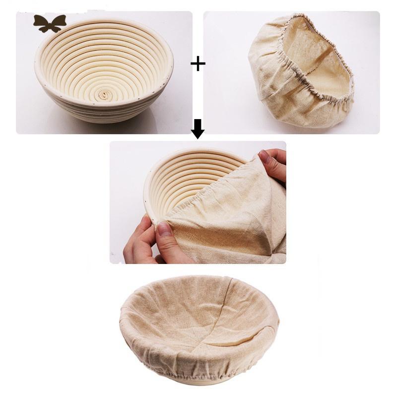 Round /Oval Bread Fermentation Natural  Rattan Basket Country Bread Baguette Dough Mass Proofing Tasting Proving Baskets BakerySupplies