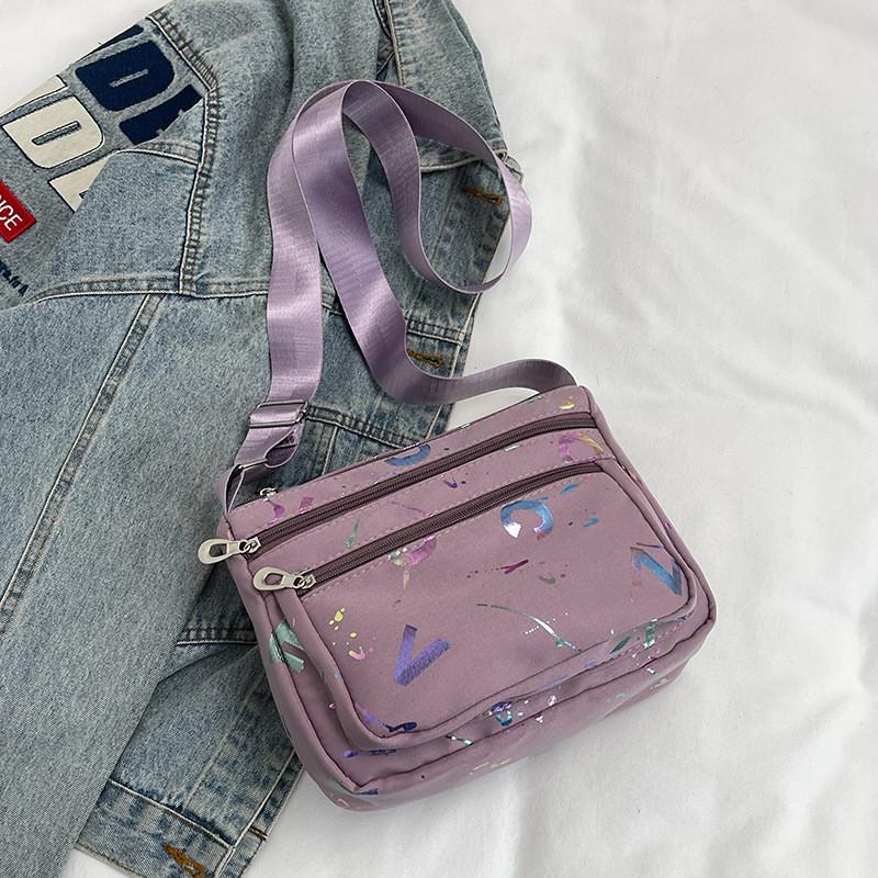 Fashionable Casual Crossbody Shoulder Bag With Soft Canvas Material For Women
