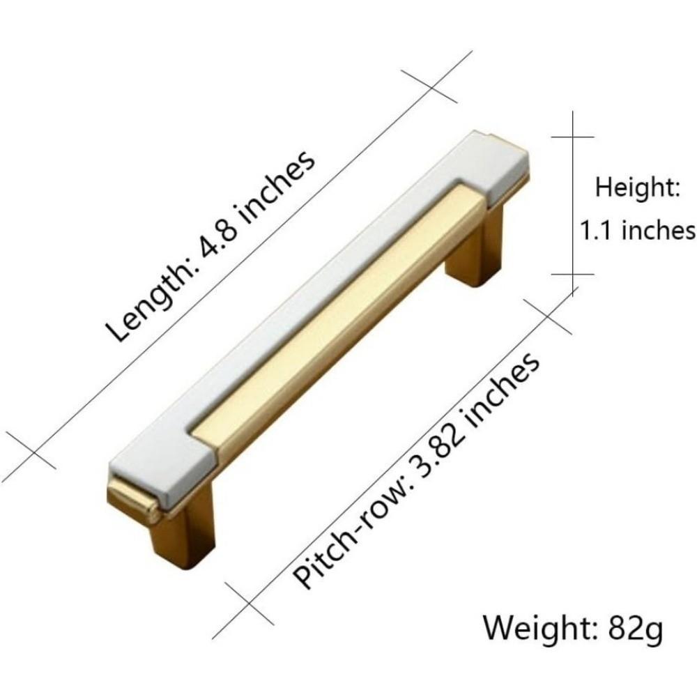 Double-colors Cabinet Pull Zinc Alloy Drawers Pull Nordic Kitchen Cabinets Handle  Cabinet Hardware
