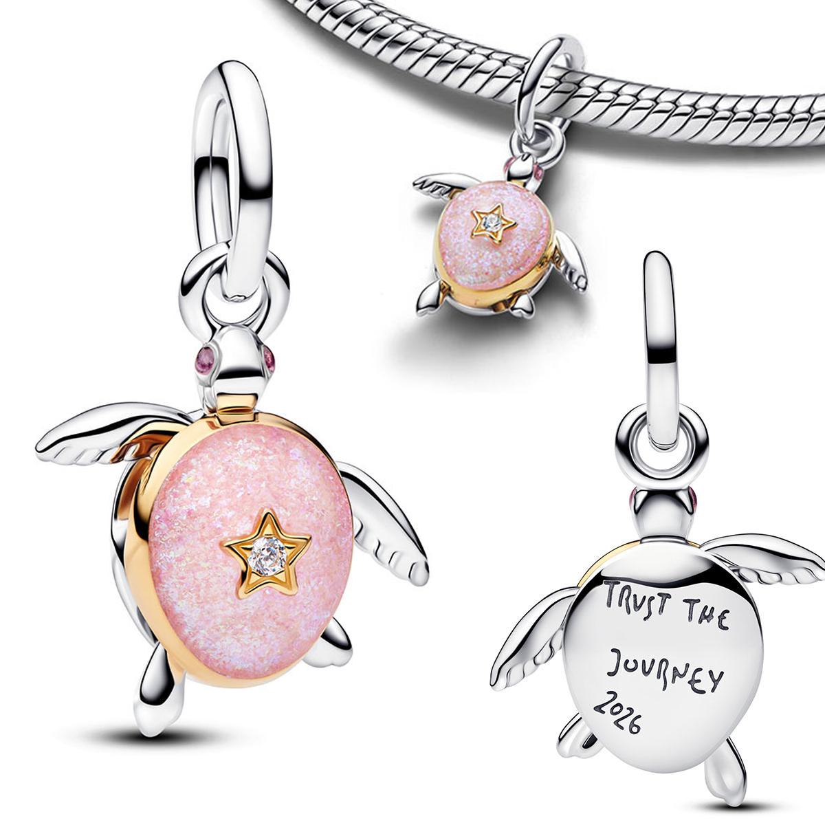 New 925 Silver Heart Moon Wreath Reindeer Diamond Snowflake Key Chain Pendant Charms Beads Bracelets Necklaces Jewelry Gifts