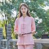Women's Chinese Kung Fu Tai Chi Clothing Martial Arts Wushu Uniform Cotton Tops+pants Set Tai Chi Yoga Sports Exercise Suit