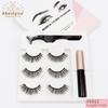 Abestyou Handmade Highest Quality Faux Mink Magnetic Eyelashes with 5 Magnets Light & Strong Magnetic Reusable