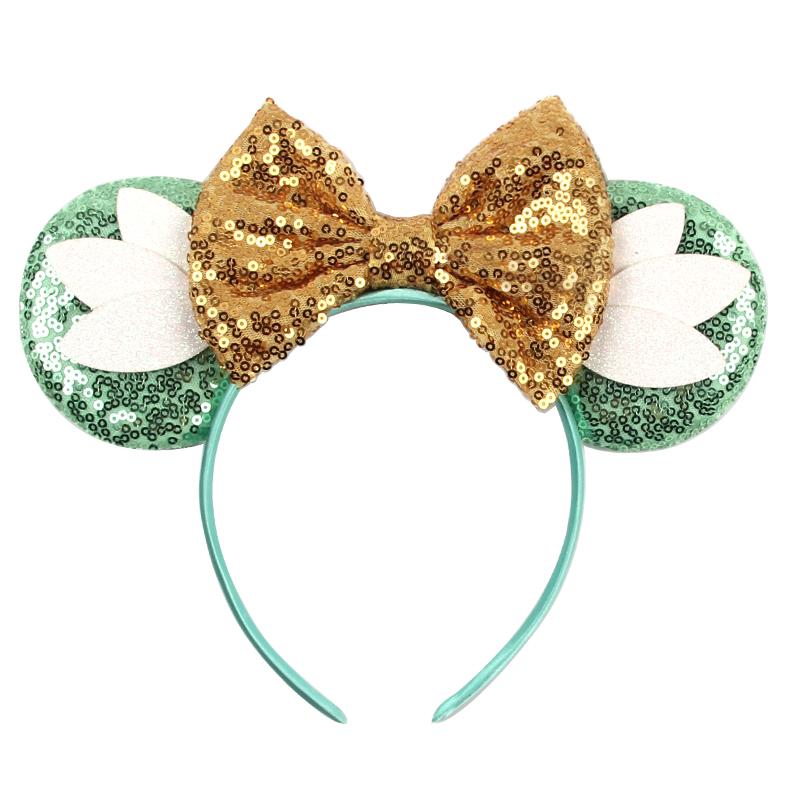 Mode St. Patrick Glitzer Mausohren Stirnband Mädchen Pailletten Haarschleife Festival Haarband Party DIY Haaraccessoires Mujer
