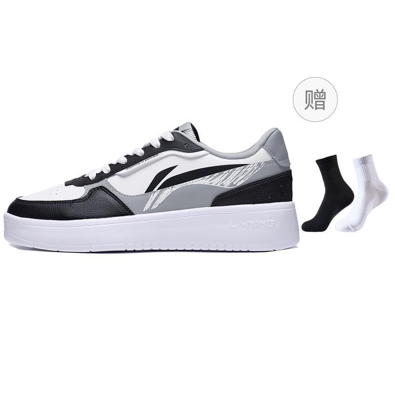 Li Ning Duda Skateboard Shoes Men's Low top Black/Standard White AGCT333-2