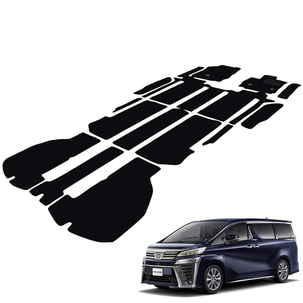 Fenice Car Mat Floor Mat Domestic Production Vellfire 30 Series Gasoline Car 7 Black Shape Resistant to Slip Car Mat Parts Specialty (Toyota Seater)