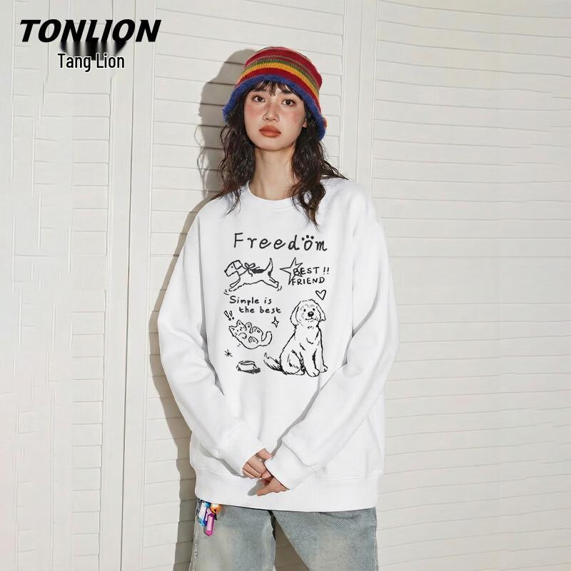 TonLion Women's Loose Fit Long Sleeve Sweatshirt