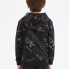 Jordan Sweatshirt Kids' Apparel, Letter Logo All Over Print Thermal Fleece Lined Hooded Long Sleeved Jet Black Kids' JD2242049GS-001