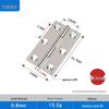 Stainless Steel Door & Window Hinges - Sizes: 1" To 4", Ideal for Picture Frames, Flat Opening, and Small Applications.