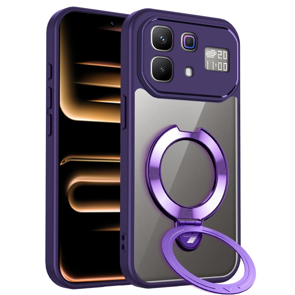 Transsion Note11Pro mobile phone case CD pattern magnetic suction Camon11 anti-drop GT11Pro transparent protective case