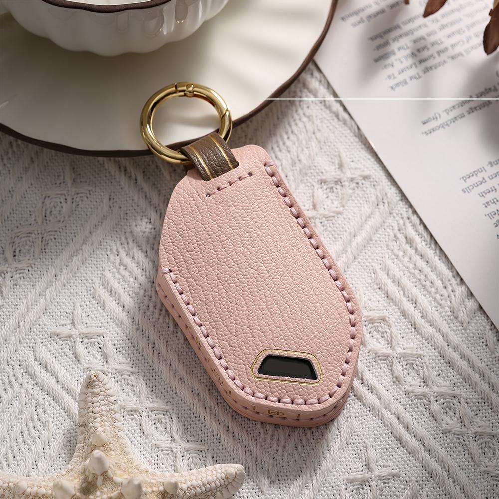 Leather Car Key Protective Cover Case for Kia EV9 Seltos Picanto Sorento MQ4 Carnival KA4 Morning K5 Carens 2024 2025 Keychian