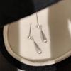 Frosted Teardrop Vintage Earrings Women's Cold Light Minimalist Personalized Design Elegant Everyday Ear Jewelry