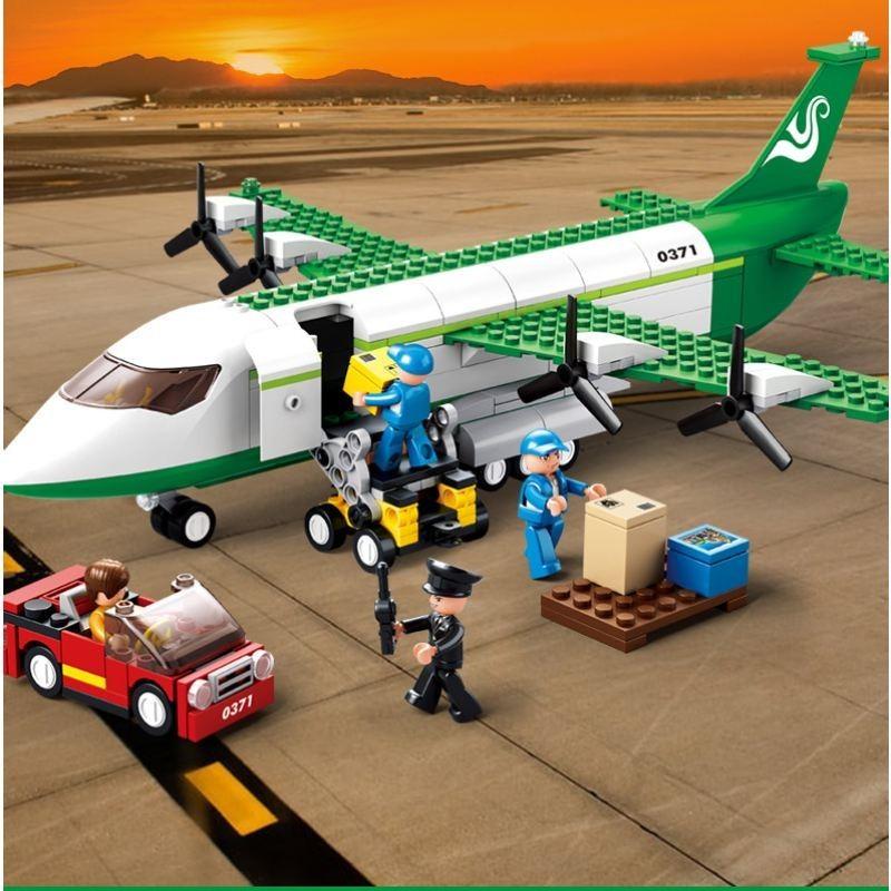 Blocks Airplane Building Assembly Toy Aviation Model Puzzle Fun Children For