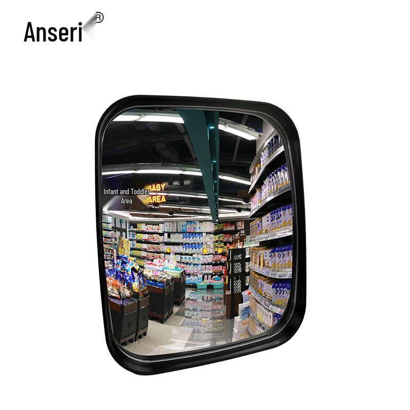 Lightweight Square Convex Wide-Angle Safety Mirror