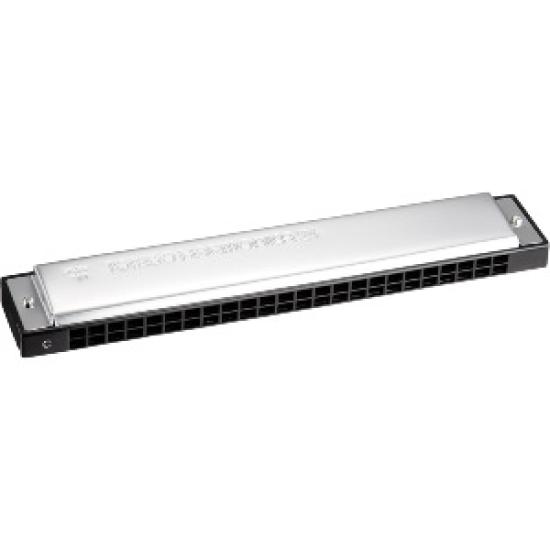 

TOMBO double tone harmonica in C key Tombo band 24 holes 3124 серебряный